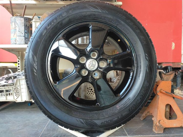แม็กโตโยต้า ขอบ15 สีอบpowder coat พร้อมยางดันลอป 195 65 15 ปี21 ใส่ altis ได้ทุกรุ่น ยางสวยทุกเส้น รูปที่ 4