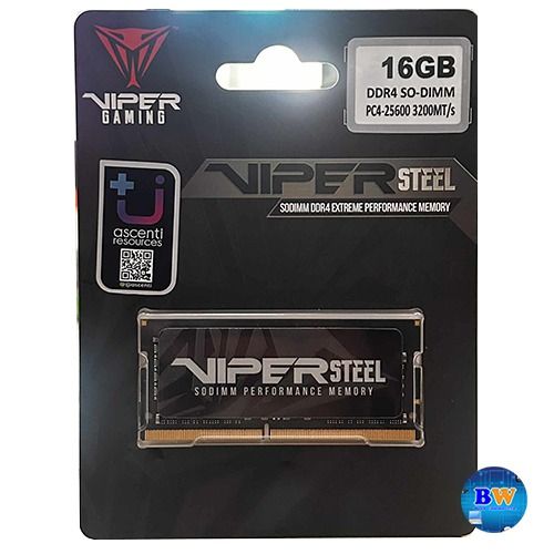 DDR4 Patriot Viper Steel 16GB 3200MTs 1x16GB SO-DIMM RAM 9DE00301-PVS416G320C8S ประกัน ศูนย์ไทย รูปที่ 4