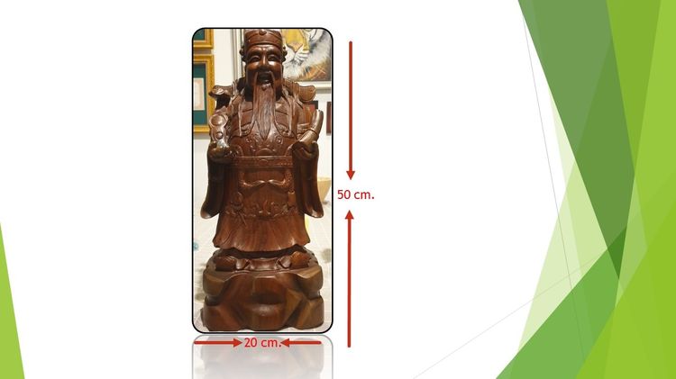 ขายแกะสลักรูปปั้นเทพเจ้าจีน 3 องค์ ซึ่งเป็นสัญลักษณ์แห่งความมงคล  ฮก ลก ซิ่ว รูปที่ 3