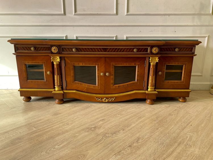 ตู้ไม้ 3 ลิ้นชัก 4 บานเปิด สไตล์วินเทจ