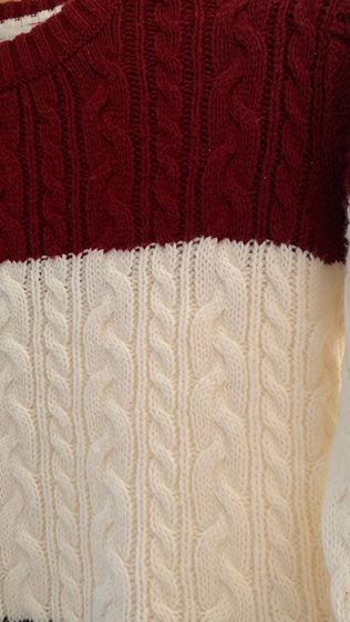 สเวตเตอร์คอกลมถักนิตติ้ง รูปที่ 10