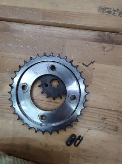 ขายโซ่+สเตอร์ 14-34 ข้อหน้า 428 ใช้ไป 8000 โล รูปที่ 2