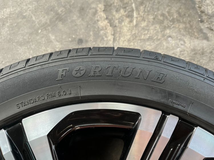 ✨ล้ออะไหล่ 4รู100✨Toyota Yaris Ativ ขอบ 16 ดำหน้าเงา พร้อมยาง 195-50-16 FORTUNE ปี 22 รูปที่ 2