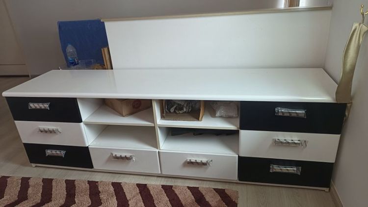 ตู้วางโทรทัศน์ใหม่มาก ขนาด สูง ซม  ยาว 2 เมตร รูปที่ 5