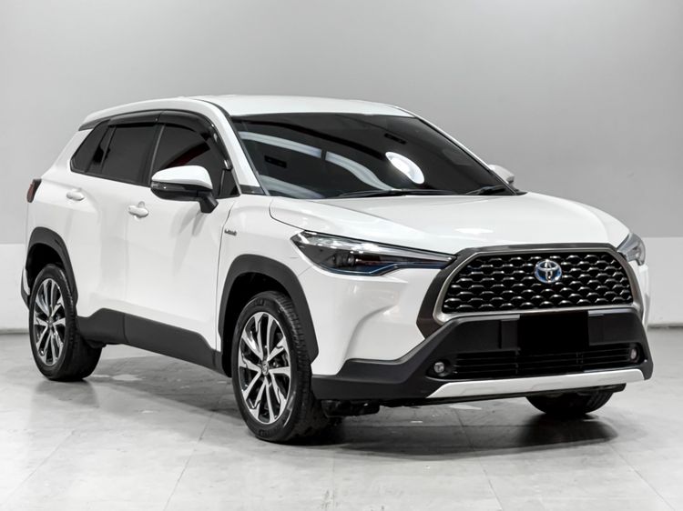 Toyota Corolla Cross 2023 1.8 Hybrid Premium Utility-car ไฮบริด เกียร์อัตโนมัติ ขาว รูปที่ 3