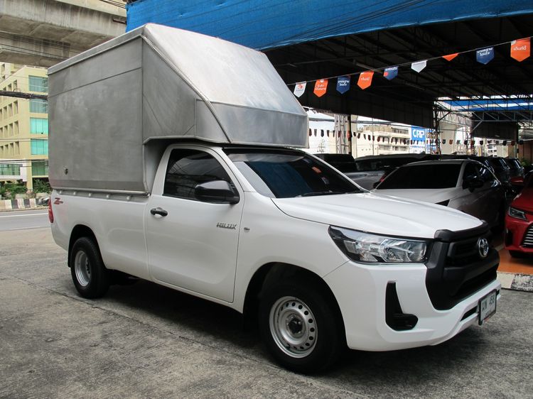 Toyota Hilux Revo 2022 2.4 Entry Pickup ดีเซล ไม่ติดแก๊ส เกียร์ธรรมดา ขาว รูปที่ 2