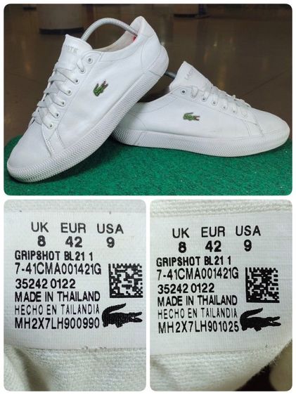 รองเท้า💥Lacoste💥ของแท้‼️พื้นนิ่ม เบา ใส่สบาย สวยๆ สภาพดี💥ไซร์ 42 รูปที่ 7