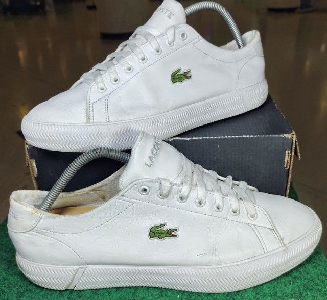 ขาว ผ้าใบ รองเท้าผ้าใบ UK 8 | EU 42 | US 8.5 รองเท้า💥Lacoste💥ของแท้‼️พื้นนิ่ม เบา ใส่สบาย สวยๆ สภาพดี💥ไซร์ 42