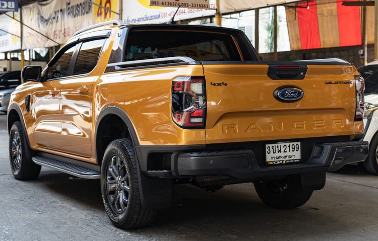 Ford Ranger 2022 2.0 Bi-Turbo 4WD Wildtrak Pickup ดีเซล ไม่ติดแก๊ส เกียร์อัตโนมัติ เหลือง รูปที่ 3