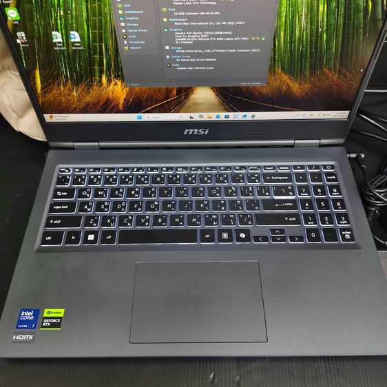 MSI VenturePro 16 AI A1VEG-014THUltra 7 155H RTX 4050  RAM 16GB  SSD 1TB จอ 16"ประกันถึง27-07-27 รูปที่ 5