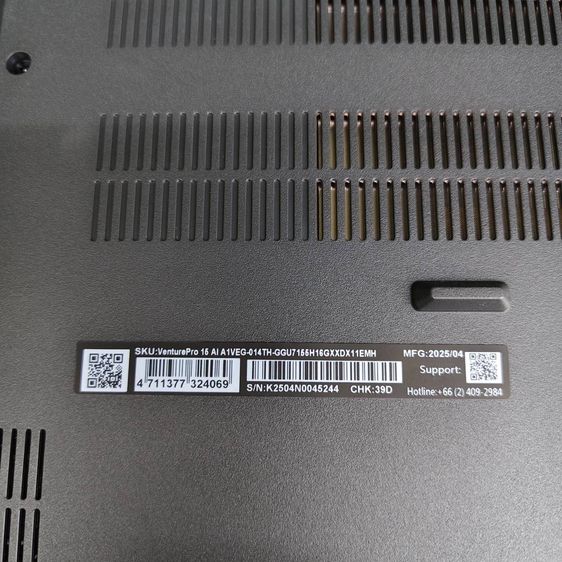 MSI VenturePro 16 AI A1VEG-014THUltra 7 155H RTX 4050  RAM 16GB  SSD 1TB จอ 16"ประกันถึง27-07-27 รูปที่ 7
