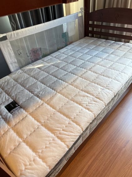 เตียงไม้ 2 ชั้น 3.5ฟุต ไม้เนื้อแข็ง ผู้ใหญ่นอนชั้น 2ได้  รูปที่ 2