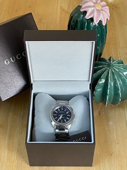 GUCCI GG2570 41 mm Blue Dial Quartz Men’s Watch Swiss Watch YA142314 รูปที่ 3