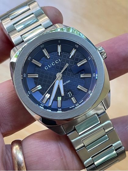 GUCCI GG2570 41 mm Blue Dial Quartz Men’s Watch Swiss Watch YA142314 รูปที่ 10