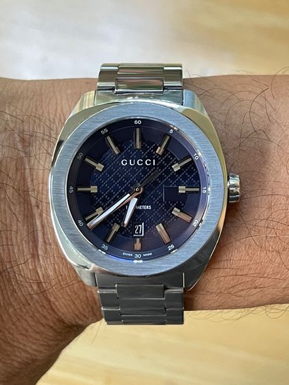 GUCCI GG2570 41 mm Blue Dial Quartz Men’s Watch Swiss Watch YA142314 รูปที่ 15