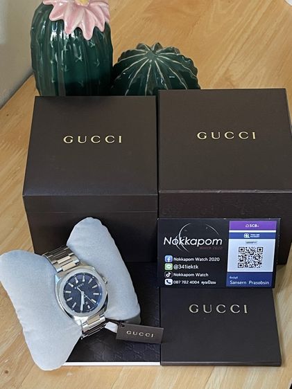GUCCI GG2570 41 mm Blue Dial Quartz Men’s Watch Swiss Watch YA142314 รูปที่ 2