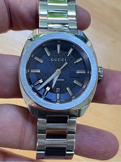 GUCCI GG2570 41 mm Blue Dial Quartz Men’s Watch Swiss Watch YA142314 รูปที่ 8