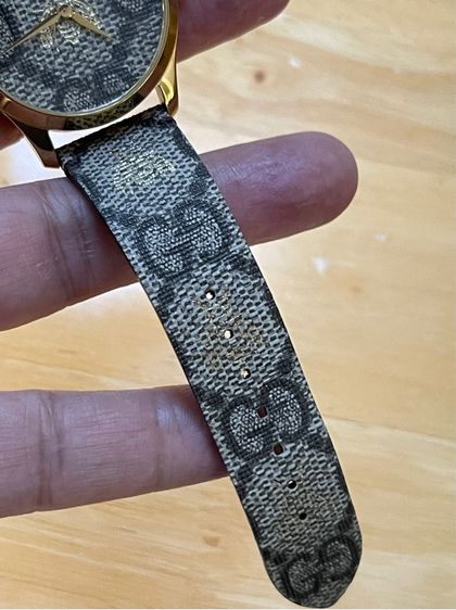 GUCCI G Timeless Bee GG Supreme Cavas Red Dial Unisex Watch 38 mm YA1264068A รูปที่ 12