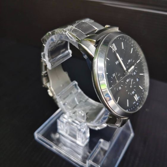 Fossil Chronograph หน้าดำ สายสแตนเลส สภาพดี รูปที่ 4