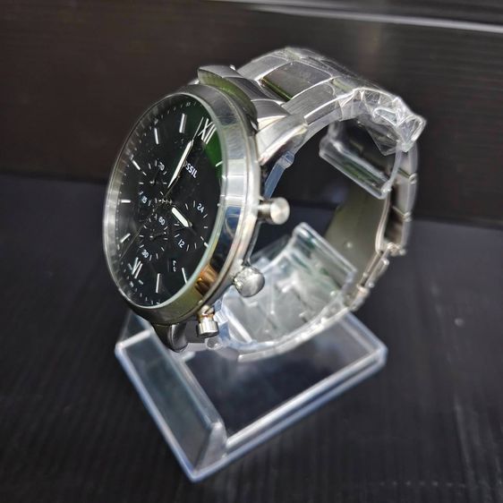 Fossil Chronograph หน้าดำ สายสแตนเลส สภาพดี รูปที่ 5