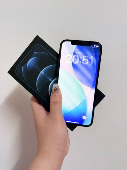 Iphone 12 Pro 128gb สี pacific blue สภาพสวยพร้อมใช้งาน อุปกรณ์ครบกล่อง