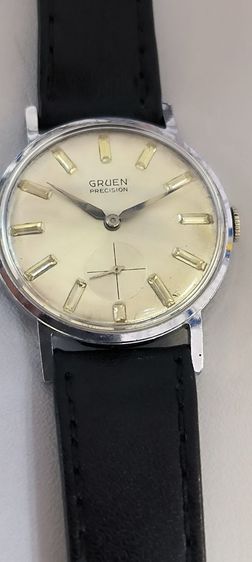 นาฬิกา Grun precision เจมส์บอนด์ 007 ระบบไขลาน หลักพลอยสีขาว รูปที่ 4