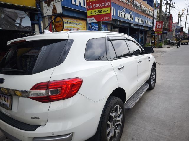 Ford Everest 2016 2.2 Titanium Plus Utility-car ดีเซล ไม่ติดแก๊ส เกียร์อัตโนมัติ ขาว รูปที่ 2