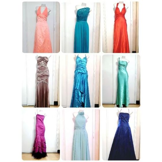 เหมาชุดราตรีเดรสออกงาน งานปักเลื่อม เสื้อผ้างานแฟชั่นคละแบบ ยกกระสอบรวมแบบ คละสี คละไซส์รวมงานหัวกลางหาง ไม่ต่ำกว่า 1,000 ตัว