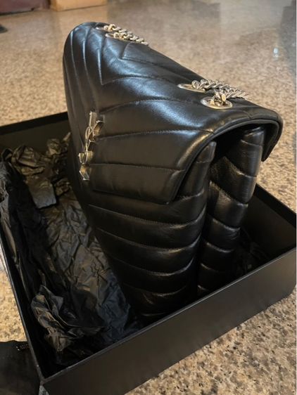 SALES กระเป๋า YSL Medium Loulou quilted shoulder bag  รูปที่ 3