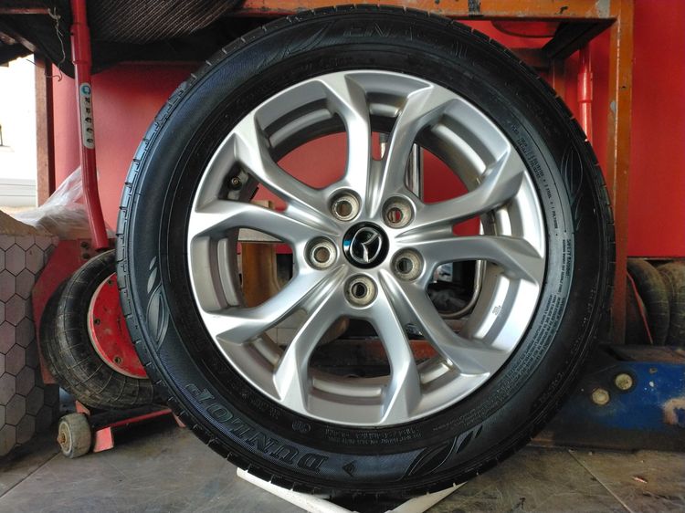 แม็กมาสด้า ขอบ16 สีเดิม พร้อมยางดันลอป 215 55 16 ปี23 ยางสวยทุกเส้นใส่ mazda 3 CX 3 หรือไททันตัวเตี้ย รูปที่ 2