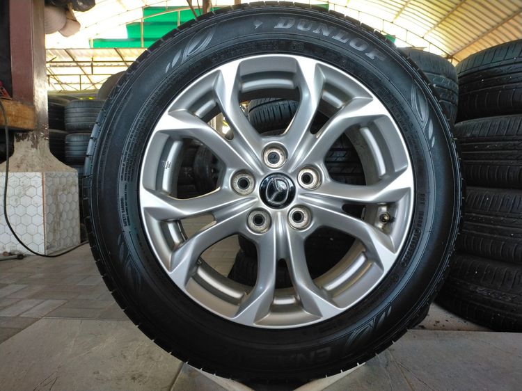 อื่นๆ 16" อื่นๆ แม็กมาสด้า ขอบ16 สีเดิม พร้อมยางดันลอป 215 55 16 ปี23 ยางสวยทุกเส้นใส่ mazda 3 CX 3 หรือไททันตัวเตี้ย