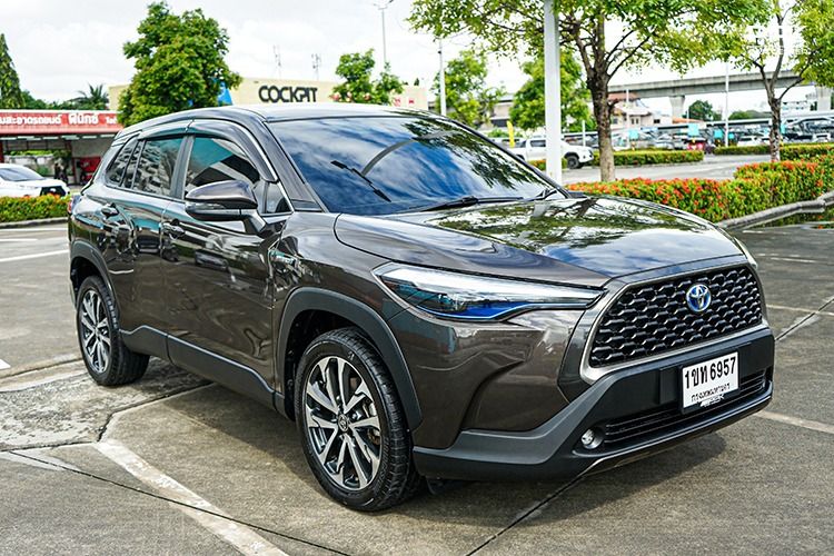 Toyota Corolla Cross 2020 1.8 Hybrid Premium Utility-car เบนซิน ไม่ติดแก๊ส เกียร์อัตโนมัติ เทา รูปที่ 3