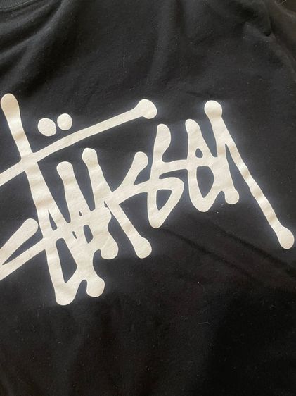 Stussy Basic T-Shirt สีดำ ของแท้ สภาพสวย รูปที่ 4