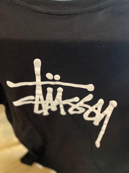 Stussy Basic T-Shirt สีดำ ของแท้ สภาพสวย รูปที่ 14