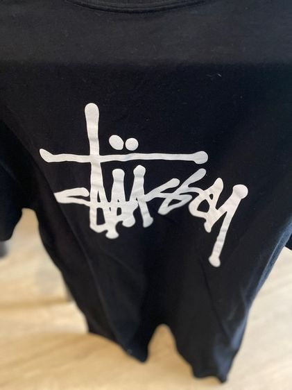 Stussy Basic T-Shirt สีดำ ของแท้ สภาพสวย รูปที่ 6
