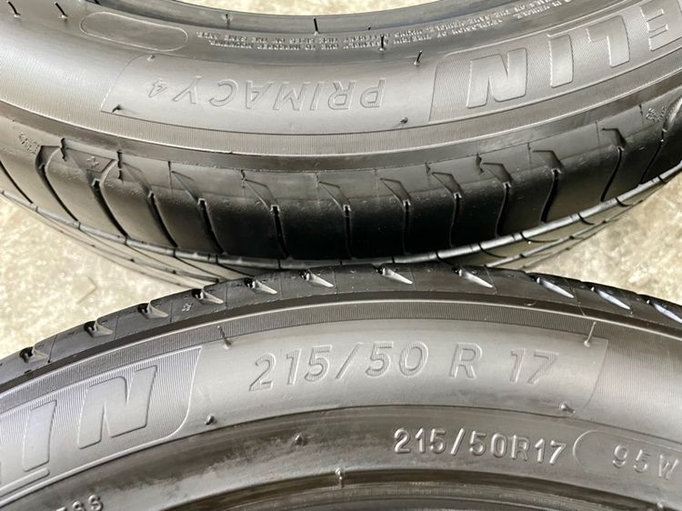 ยางขอบ 17” ยี่ห้อ MICHELIN รุ่น PRIMACY4 ขนาด 215-50R17 ปี 24 พื้นปี 25 ดอกยางสวยจัด ไม่มีปะ ไม่บวมรับประกัน รูปที่ 2