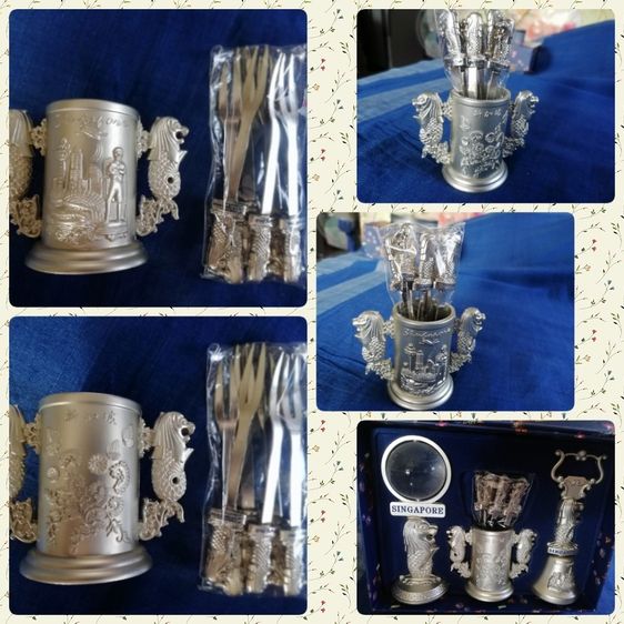 ของที่ระลึกสัญญลักษณ์สิงคโปร์ 5 รายการ ขายยกกล่อง ของใหม่่ สแตนเลส รูปที่ 6