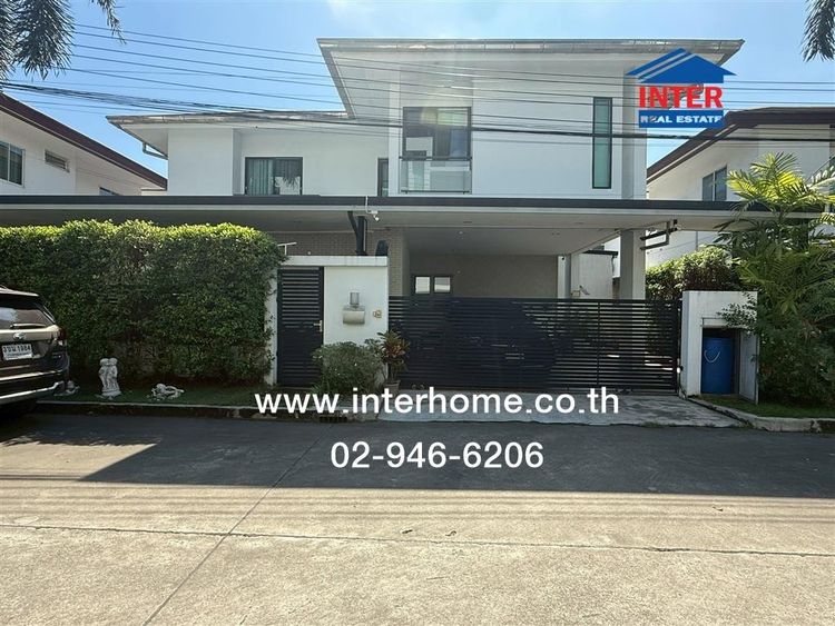 บ้านเดี่ยว 2 ชั้น 50 ตร.ว. หมู่บ้านเนอวาน่าบียอนด์ ไลท์ พระราม9 ซอยกรุงเทพกรีฑา32 ถนนพระราม9 ถนนศรีนครินทร์-บางกะปิ เขตสะพานสูง กรุงเทพมหานค