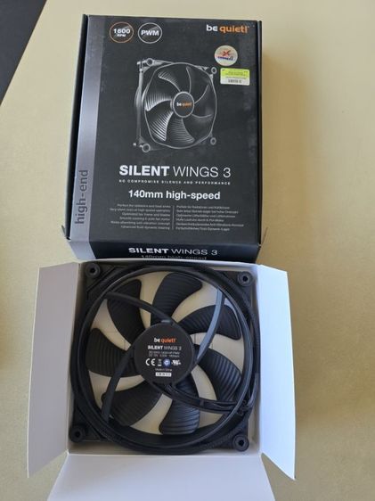 พัดลม be quiet Silent Wings 3 140mm PWM (1000 RPM) highspeed 1600 RPM ซื้อมาไม่ได้ใช้ ของใหม่ ขอส่งต่อ รูปที่ 7