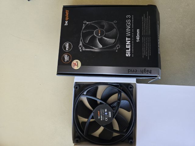 พัดลม be quiet Silent Wings 3 140mm PWM (1000 RPM) highspeed 1600 RPM ซื้อมาไม่ได้ใช้ ของใหม่ ขอส่งต่อ