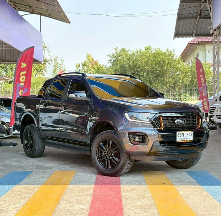 Ford Ranger 2022 2.0 Hi-Rider Wildtrak Pickup ดีเซล ไม่ติดแก๊ส เกียร์อัตโนมัติ เทา
