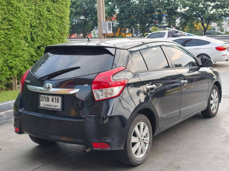 Toyota Yaris 2014 1.2 G Sedan เบนซิน ไม่ติดแก๊ส เกียร์อัตโนมัติ ดำ รูปที่ 4