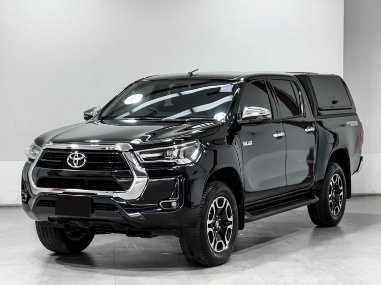รถ Toyota Hilux Revo 2.4 Prerunner Mid สี ดำ
