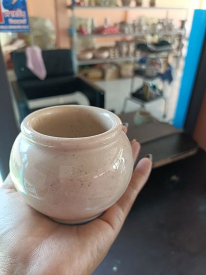 โอ่งใส่น้ำศาลพระภูมิศาลตายายหินอ่อนขนาด 4 นิ้วราคาใบละ