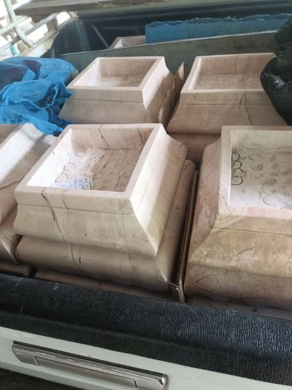 เบ้าใส่เสาหินอ่อนแท้ขนาดกว้าง 50 cm หรือ 2 นิ้วสูง 30 cm รูปที่ 3