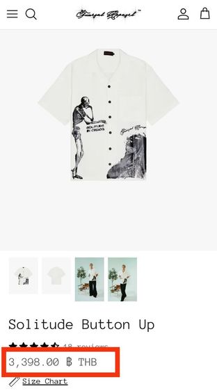 เชิ้ตขาว Funeral Apparel🧥💀สตรีทแวร์อเมริกัน รูปที่ 18