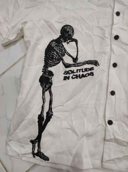 เชิ้ตขาว Funeral Apparel🧥💀สตรีทแวร์อเมริกัน รูปที่ 5