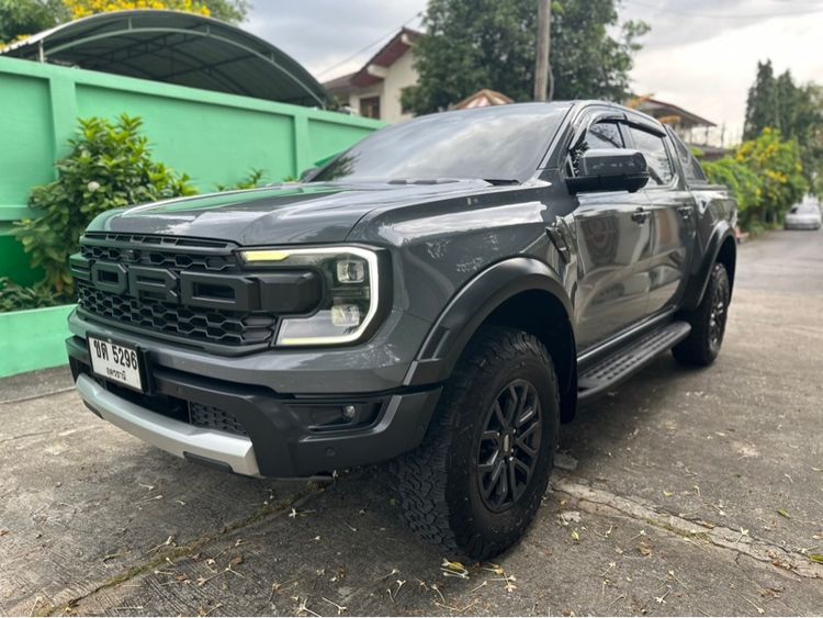 Ford Ranger 2022 Raptor 3.0 4WD Pickup เบนซิน ไม่ติดแก๊ส เกียร์อัตโนมัติ เทา รูปที่ 3