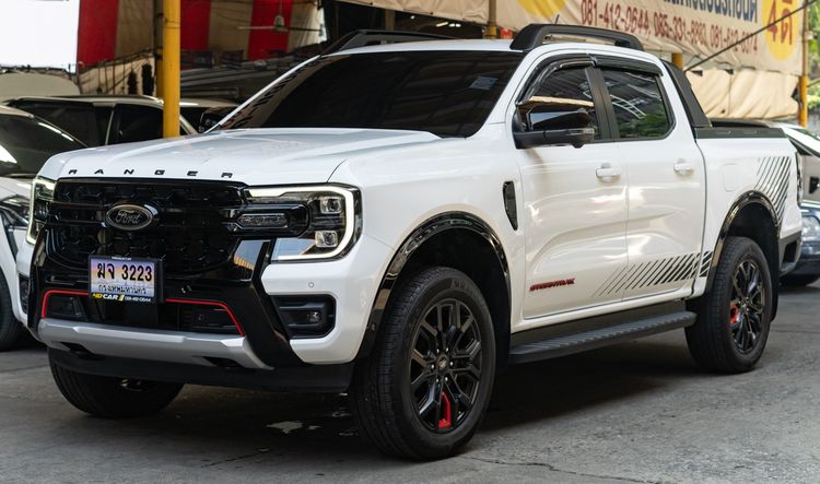 Ford Ranger 2023 2.0 Bi-Turbo Hi-Rider Storntrak Pickup ดีเซล ไม่ติดแก๊ส เกียร์อัตโนมัติ ขาว รูปที่ 2