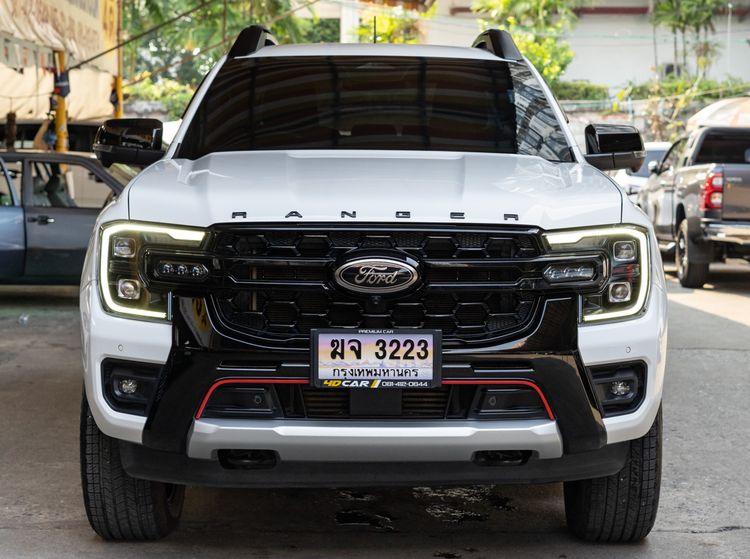Ford Ranger 2023 2.0 Bi-Turbo Hi-Rider Storntrak Pickup ดีเซล ไม่ติดแก๊ส เกียร์อัตโนมัติ ขาว